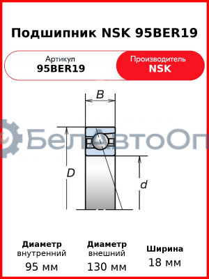Подшипник NSK 95BER19