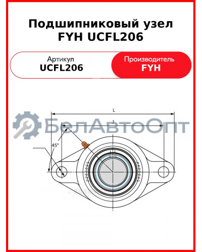 Подшипниковый узел FYH UCFL206