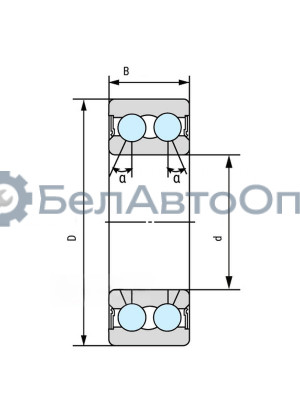 Подшипник NSK 3203 B-2RSRTNG