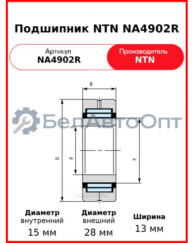 Подшипник NTN NA4902R