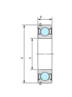 Подшипник NSK 6206 DDUNR