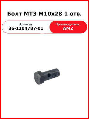 Болт М10х28 1 отв. (36-1104787-01