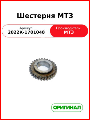 Шестерня МТЗ (2022К-1701048
