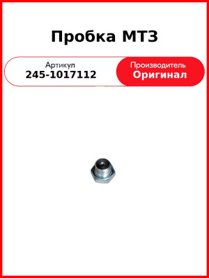 Пробка МТЗ (245-1017112