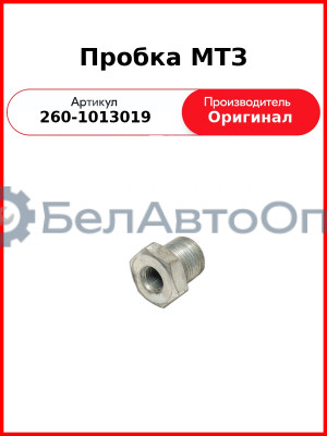 Пробка МТЗ (260-1013019