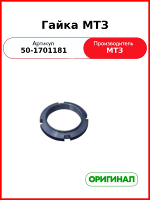 Гайка МТЗ (50-1701181