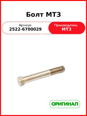 Болт ОАО МТЗ 2522-6700029