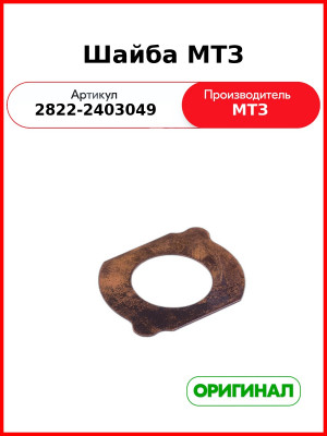 Шайба ОАО МТЗ 2822-2403049