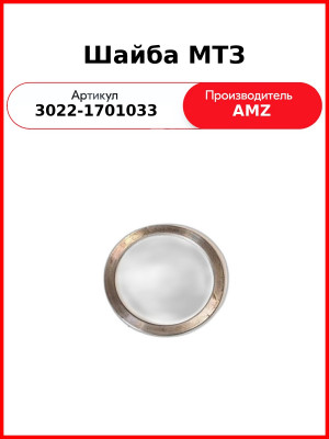 Шайба ОАО МТЗ 3022-1701033