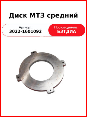 Диск МТЗ средний (3022-1601092
