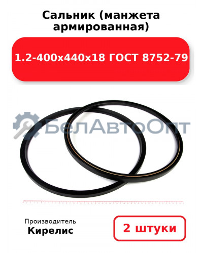 Сальник (манжета армированная) 1.2-400х440х18 ГОСТ 8752-79. Комплект 2(шт)