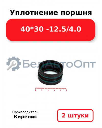 Уплотнение поршня 40*30 -12.5/4.0. Комплект 2(шт)