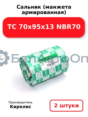 Сальник (манжета армированная) TC 70х95х13 NBR70. Комплект 2(шт)