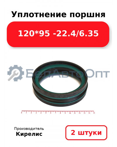 Уплотнение поршня 120*95 -22.4/6.35. Комплект 2(шт)