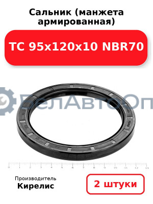 Сальник (манжета армированная) TC 95х120х10 NBR70. Комплект 2(шт)