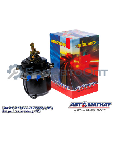Камера тормозная ЗИЛ, КАМАЗ, МАЗ, КРАЗ "Автомагнат" (AM-31-009) Tип 24/24 (100-3519200