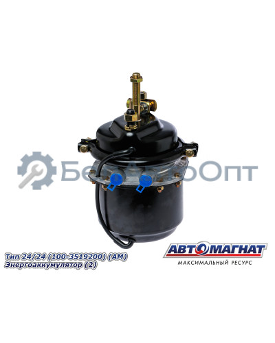 Камера тормозная ЗИЛ, КАМАЗ, МАЗ, КРАЗ "Автомагнат" (AM-31-009) Tип 24/24 (100-3519200