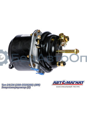 Камера тормозная ЗИЛ, КАМАЗ, МАЗ, КРАЗ "Автомагнат" (AM-31-009) Tип 24/24 (100-3519200