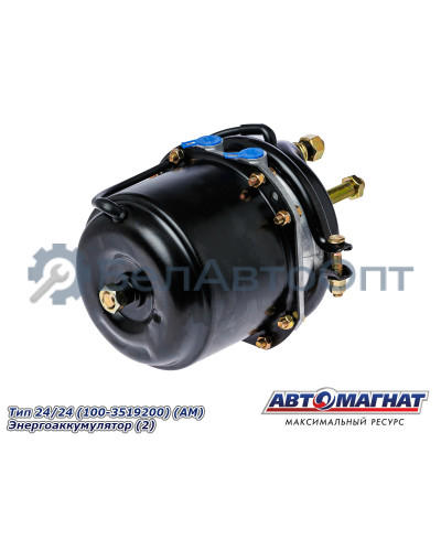 Камера тормозная ЗИЛ, КАМАЗ, МАЗ, КРАЗ "Автомагнат" (AM-31-009) Tип 24/24 (100-3519200