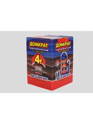 Домкрат 4 т. Двухштоковый (TUV)   (Мин.150 мм, Мах: 350мм) с предохранительным клапаном (картонная упаковка) "Автомагнат" (AM-13-K2-002