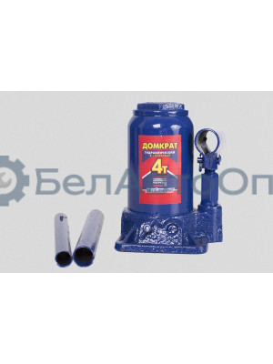 Домкрат 4 т. Двухштоковый (TUV)   (Мин.150 мм, Мах: 350мм) с предохранительным клапаном (картонная упаковка) "Автомагнат" (AM-13-K2-002