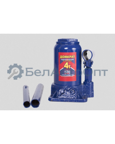 Домкрат 4 т. Двухштоковый (TUV)   (Мин.150 мм, Мах: 350мм) с предохранительным клапаном (картонная упаковка) "Автомагнат" (AM-13-K2-002