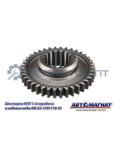 Шестерня КПП ГАЗ-3307, 3308, 53, 66 "Автомагнат" (AM-55-115) 52-1701110-31