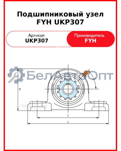 Подшипниковый узел FYH UKP307
