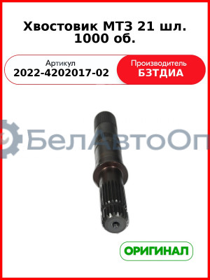 Хвостовик (РУП БЗТДиА)  2022-4202017-02