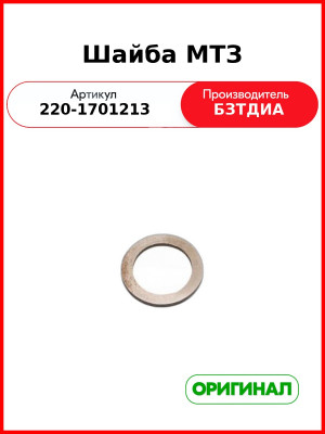 Шайба МТЗ (РУП БЗТДиА)  220-1701213