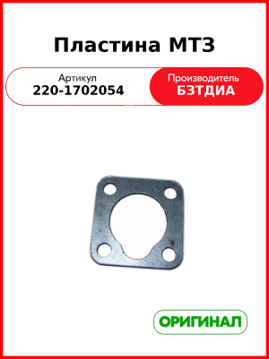 Пластина (РУП БЗТДиА)  220-1702054