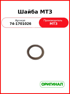 Шайба МТЗ (РУП МТЗ)  74-1701026