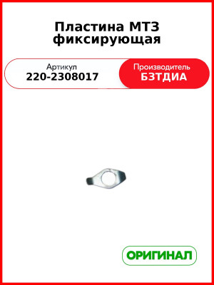 Пластина (РУП БЗТДиА)  220-2308017