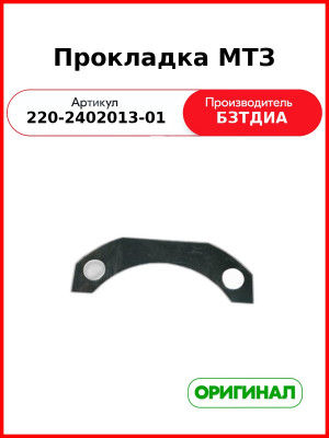 Прокладка (РУП БЗТДиА)  220-2402013-01