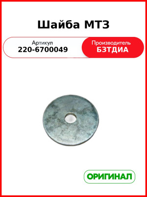 Шайба МТЗ (РУП БЗТДиА)  220-6700049