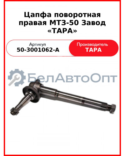 Цапфа поворотная правая МТЗ-50 (ТАРА)  50-3001062-А