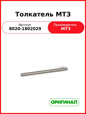 Толкатель (ОАО МТЗ)  8020-1802029