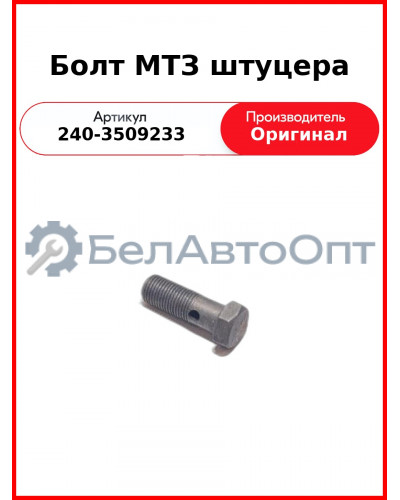Болт штуцера на компрессоре  ММЗ  240-3509233