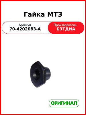 Гайка (РУП БЗТДиА)  70-4202083-А