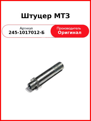 Штуцер корпуса масляного фильтра под ТЖМ-6500  ММЗ  245-1017012-Б