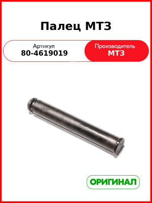 Палец крепления гидроцилиндра Ц-100 МТЗ 25х173 (РУП МТЗ)  80-4619019