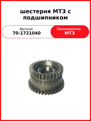 Шестерня (ОАО МТЗ)  70-1721040