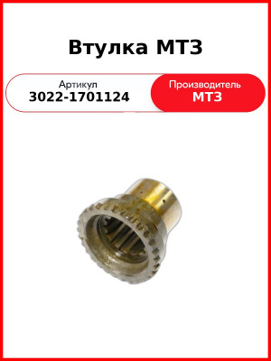 Втулка (ОАО МТЗ)  3022-1701124