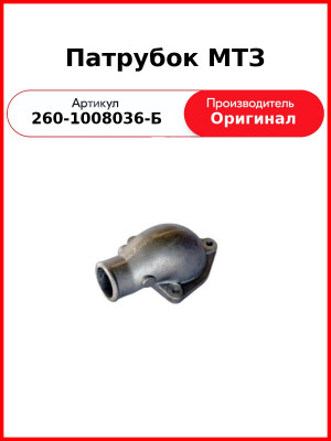 Патрубок  ММЗ  260-1008036-Б