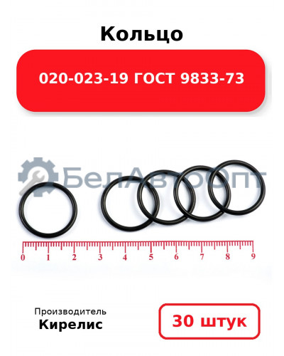 Кольцо 020-023-19 ГОСТ 9833-73. Комплект 30(шт.)