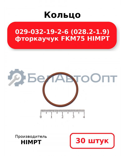 Кольцо 029-032-19-2-6 (028.2-1.9) фторкаучук FKM75 HIMPT. Комплект 30(шт.)
