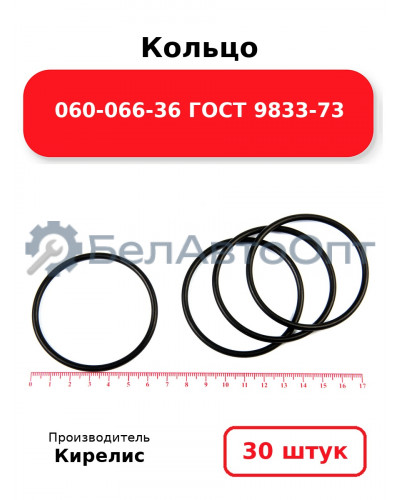 Кольцо 060-066-36 ГОСТ 9833-73. Комплект 30(шт.)